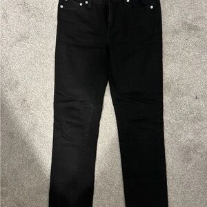 GAP Women's Straight Leg Jeans — Solid Black